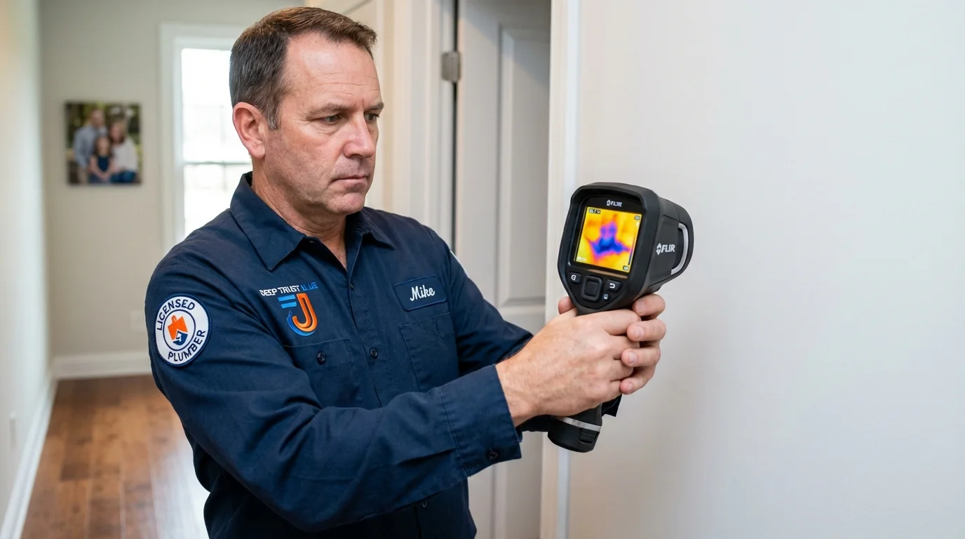 Thermal imaging leak detection by Johns Plumbing LLC in Allentown